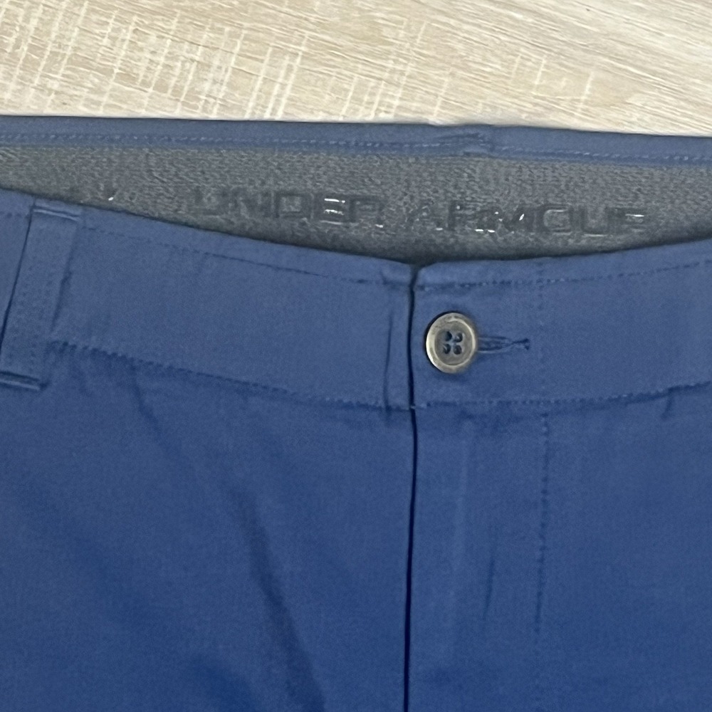 Under Armour UA Match Play Showdown Vented Golf Shorts Navy Men's 38 Performance - Picture 2 of 10
